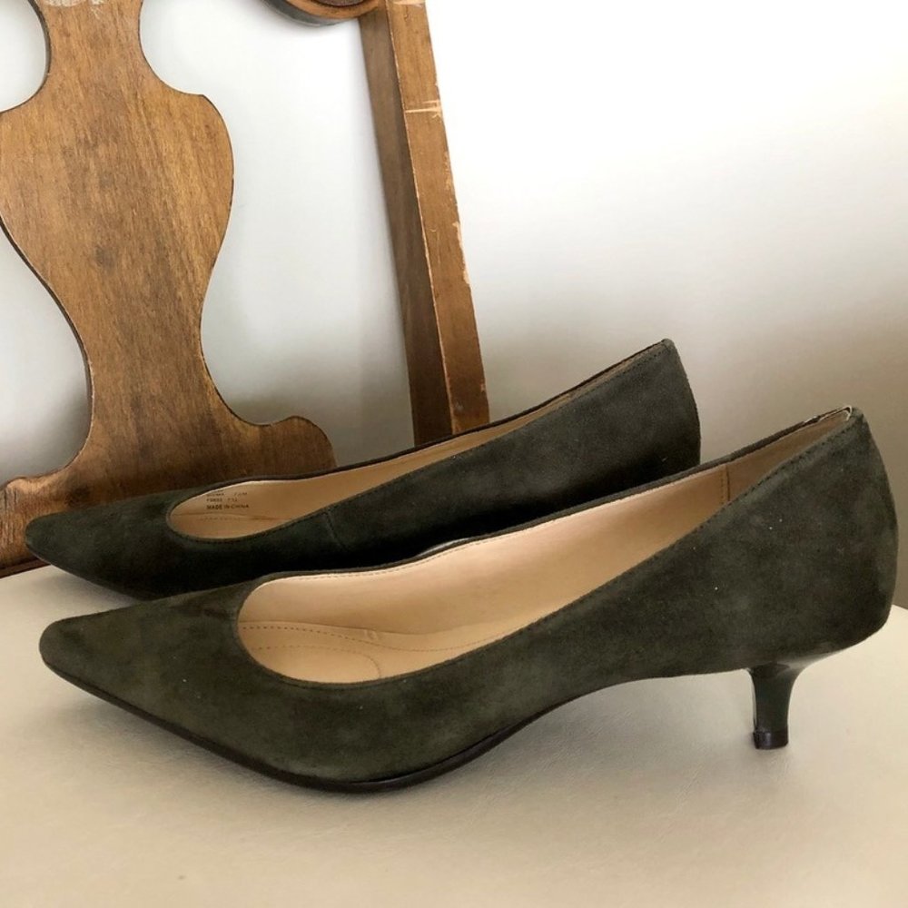 Calvin Klein Suede Kitten Heels